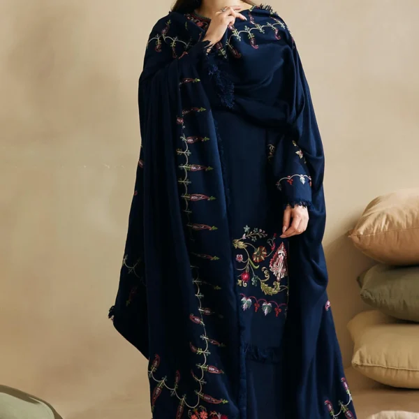 Huge Sale - Dhanak Heavy Embroidery Winter Collection 3Pc